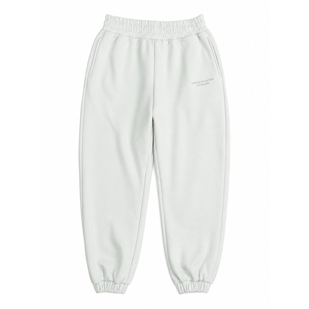 Comfrt Collection Pastel Edit Joggers Mint Green Size L Fleece Lined Oversized - Picture 2 of 8